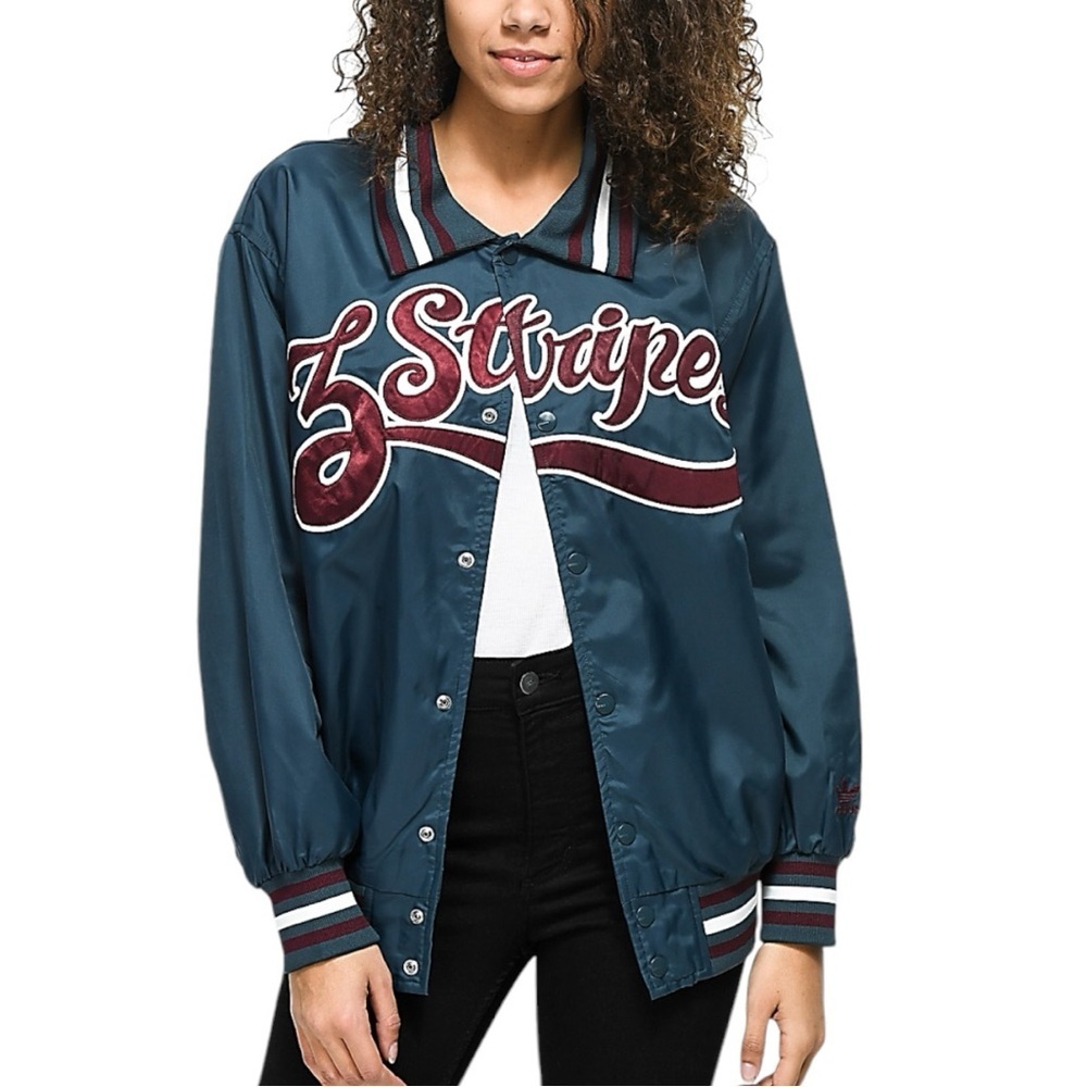 Adidas Original Adibreak Collegiate Jacket Blue Dressinn Varsity style